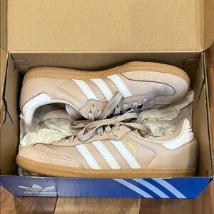 Tan Adidas Samba Sneakers size 7